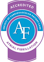 Atrial Fib accreditation seal