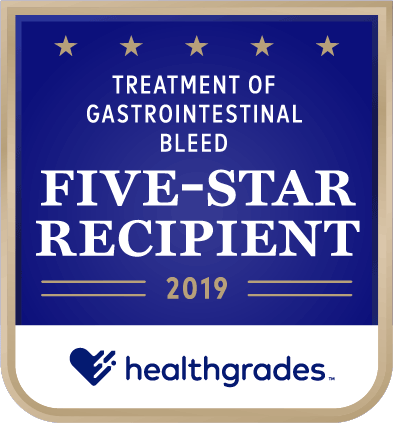 Healthgrades Treatment of Gastrointestinal Bleed Five-Star Recipient 2019