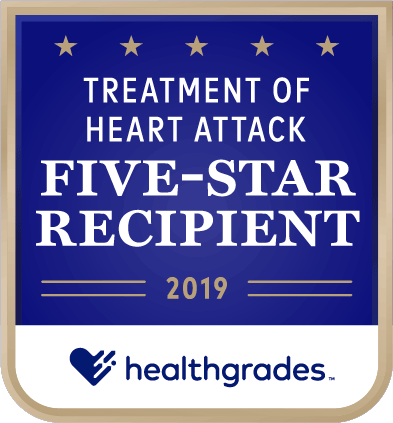 Healthgrades Treatment of Heart Attack Five-Star Recipient 2019
